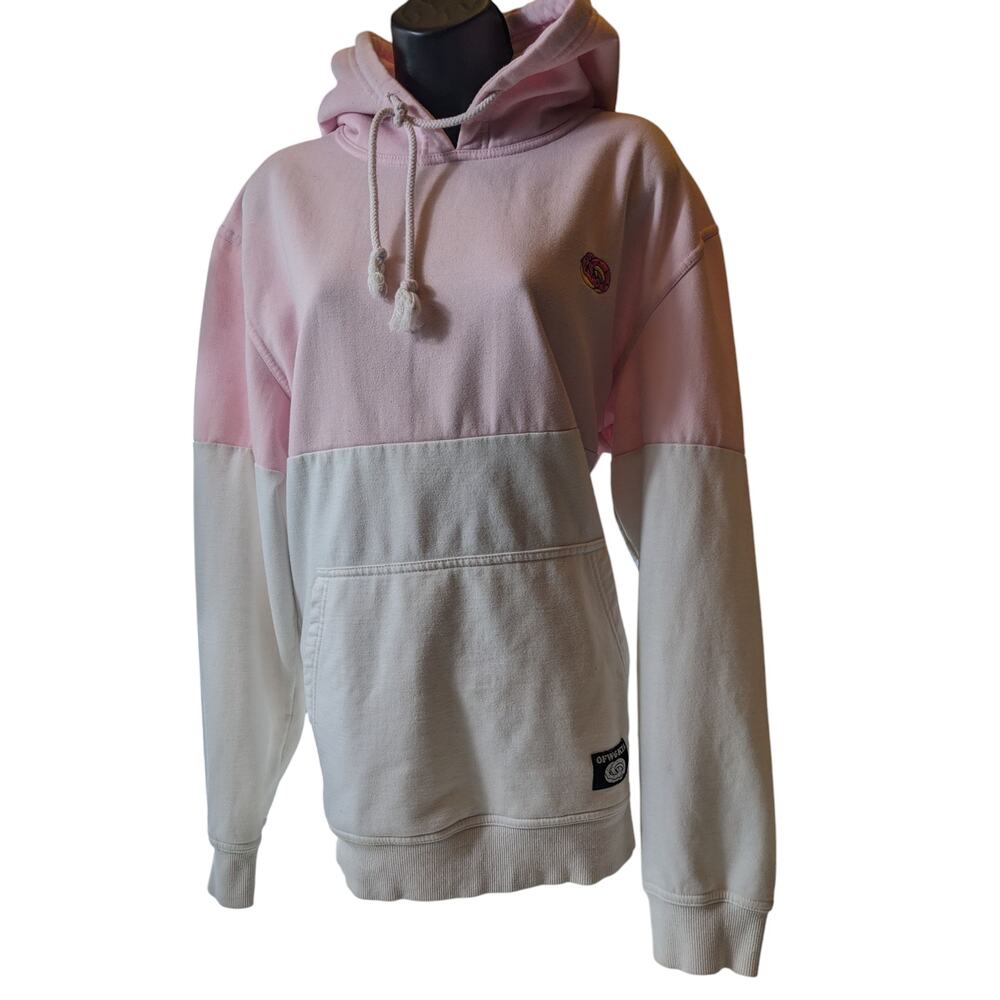 OFWGKTA Hoodie Mens Large Colorblock Streetwear Odd Future Donut Logo Sweatshirt - Picture 13 of 16